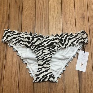 NWT zebra bikini bottoms